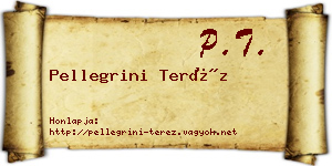 Pellegrini Teréz névjegykártya