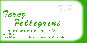 terez pellegrini business card